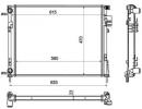 Радиатор системы охлаждения NISSAN Primastar 01- 333