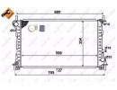 Радиатор системы охлаждения FORD Focus 98- 375