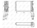 Радиатор печки RENAULT 21 86- 620