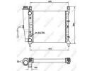 Радиатор системы охлаждения FIAT Uno 89- 731