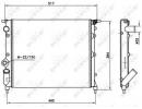 Радиатор системы охлаждения RENAULT 19 88- 786