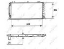 Радиатор системы охлаждения AUDI 80 91- 928
