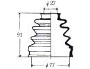 Пыльник ШРУСа внутреннего HONDA ACCORD 1.8,2.0,2.0 000