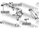 Болт с эксцентриком TOYOTA CROWN, CROWN MAJESTA GS 007