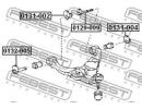 Болт с эксцентриком TOYOTA LAND CRUISER PRADO GRJ1 009