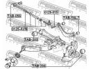 Болт с эксцентриком TOYOTA AVENSIS AZT25 2003.07-2 015