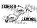 Болт с эксцентриком FORD FOCUS CB4 2008-2011 EU 001