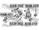 Болт с эксцентриком HONDA CR-V RD5 2002-2006 GN 003