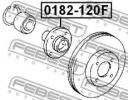 Ступица передняя TOYOTA COROLLA/FIELDER CE121,NZE1 20F