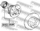 Ступица задняя TOYOTA AVENSIS AZT25# 2003.07-2008. 50R