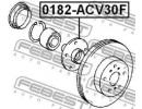 Ступица передняя TOYOTA CAMRY (JPP) ACV30,MCV3# 20 30F