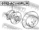 Ступица задняя левая TOYOTA CAMRY (JPP) ACV30,MCV3 RLH