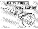 Ступица передняя TOYOTA VITZ NCP1#,SCP1# 1999.01-2 10F