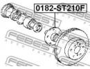 Ступица передняя TOYOTA CALDINA AT191,CT19#,ET196, 10F