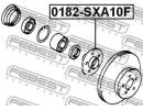 Ступица передняя TOYOTA RAV4 SXA1# 1994.04-2000.05 10F