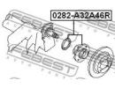 Ступица задняя NISSAN ALMERA TINO V10M 2000.05-200 46R