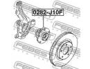 Ступица передняя NISSAN QASHQAI J10E 2006.12-2013. 10F