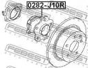 Ступица задняя NISSAN QASHQAI J10E 2006.12-2013.12 10R