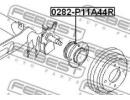 Ступица задняя NISSAN ALMERA UK MAKE N16E 2000.02- 44R