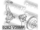 Ступица передняя NISSAN 350Z Z33 2002.06-2008.10 [ 5MF