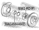 Ступица передняя HONDA CR-V RD1 1996-2001 [GN] D1F