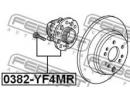 Ступица задняя HONDA PILOT YF4 2009-2014 [GN] 4MR