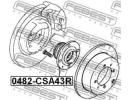 Ступица задняя MITSUBISHI LANCER,LANCER CEDIA CS,C 43R