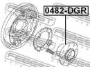 Ступица задняя MITSUBISHI CARISMA DA1-6A 1995.05-2 DGR