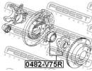 Ступица задняя MITSUBISHI PAJERO/MONTERO<LONG> V90 75R