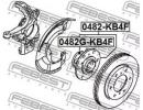 Ступица передняя MITSUBISHI PAJERO/MONTERO SPORT K B4F