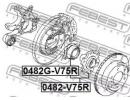 Ступица задняя MITSUBISHI PAJERO/MONTERO<LONG> V70 75R