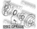 Ступица задняя MAZDA 626 GE 1991-1994 [EU] A44