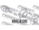 Ступица задняя комплект SUBARU LEGACY B12 1998.04- 12R