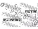 Ступица передняя SUBARU IMPREZA G11 2000.02-2007.0 11F