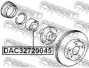 Подшипник ступичный передний 32x72x45 TOYOTA CREST 045