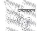 Подшипник ступичный передний 35x61.8x40 SUZUKI SWI 040