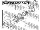 Подшипник ступичный передний ремкомплект 35x68x37  KIT