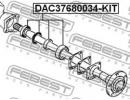 Подшипник ступичный задний ремкомплект 37x68x34 MI KIT