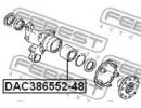 Подшипник ступичный задний 38x65x48x52 SUBARU IMPR 248