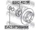 Подшипник ступичный 38x73x40 HONDA ACCORD 4D CL7 2 40M