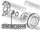 Подшипник ступичный передний 38x73x40 HONDA CIVIC  040