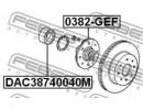 Подшипник ступичный передний 38x74x40 HONDA CR-V R 40M