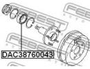 Подшипник ступичный задний 38x76x43 NISSAN SERENA  043