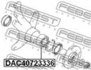 Подшипник ступичный передний 40x72x33x36 SUZUKI BA 336