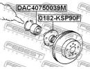 Подшипник ступичный передний 40x75x39 TOYOTA SIENT 39M