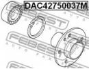 Подшипник ступичный задний 42x75x37 BMW 1 F20/F21  37M