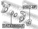 Подшипник ступичный передний 42x80x45 MAZDA 3 BK 2 045