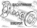 Подшипник ступичный передний 43x78x44 HONDA CIVIC  44M