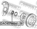 Подшипник ступичный передний 43x79x38x41 HONDA CR- 138