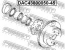 Подшипник ступичный задний 43x80x50x45 TOYOTA CRES 045